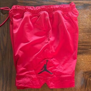 Jordan Bright Red Sports Shorts